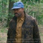 Danny’s camo jacket and blue W hat on The Four Seasons