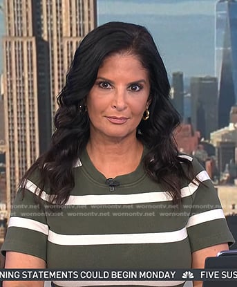 Darlene’s green striped dress on Today