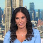 Darlene’s light blue elbow sleeve dress on Today