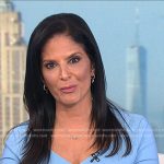 Darlene’s light blue elbow sleeve dress on Today