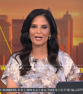 Darlene’s marble print dress on Today