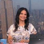 Darlene’s marble print dress on Today