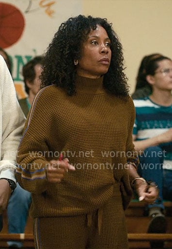 Dawn's brown waffle knit sweater and pants set on Forever