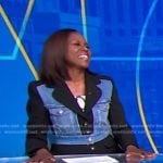 Deborah’s denim panel blazer on Good Morning America