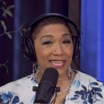 Deja Vu’s blue floral print wrap dress on Live with Kelly and Mark
