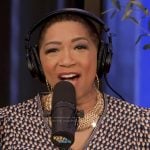 Deja Vu’s printed wrap dress on Live with Kelly and Mark