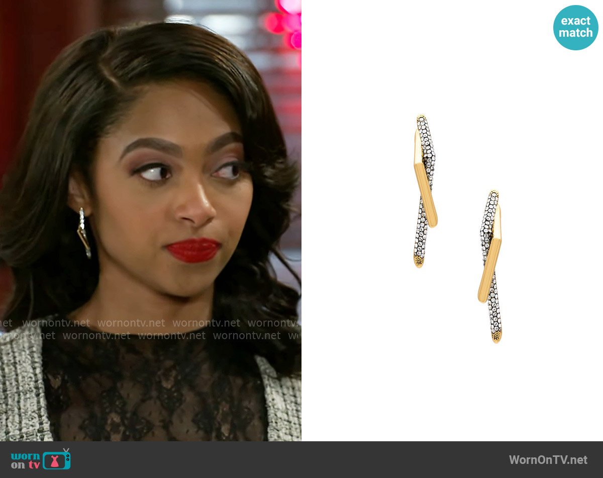 Demarson Neptune Earrings worn by Kat Richardson (Colby Muhammad) on Beyond the Gates