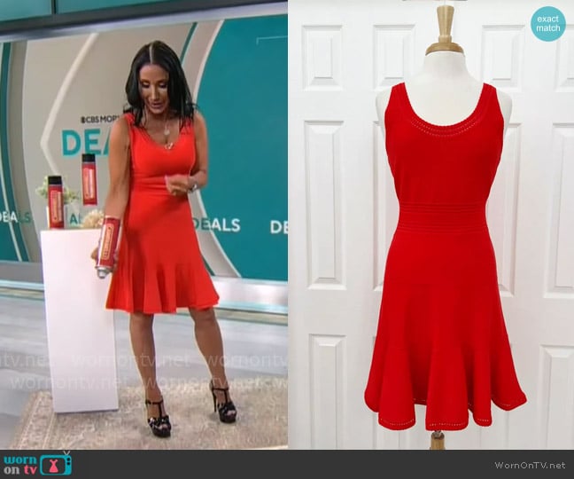 Diane von Furstenberg Perry Dress worn by Elizabeth Werner on CBS Mornings