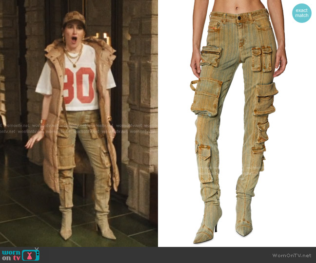 Diesel Skinny Jeans 1984 Slandy-high 068jr worn by Maya Mason (Kathryn Hahn) on The Studio