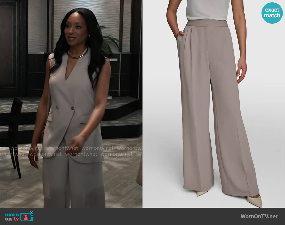 Jordan’s taupe pants on General Hospital
