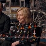 Doris Kearns Goodwin’s black printed shirt on Good Morning America