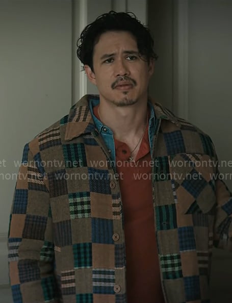 Doug’s patchwork jacket on Grosse Pointe Garden Society