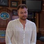 Doug’s white band collar shirt on Days of our Lives