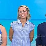 Dylan’s blue stripe cotton shirtdress on Today
