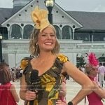 Dylan’s brown and yellow floral top and skirt on Today