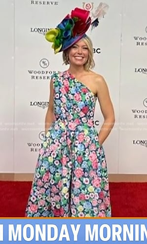 Dylan's floral one-shoulder dress on Today