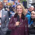 Dylan’s fur collar rain coat on Today