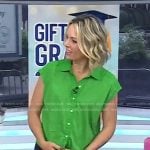 Dylan’s green tie front top on Today