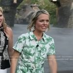 Dylan’s green floral print romper on Today