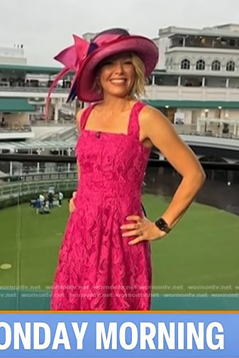 Dylan's pink floral lace dress on Today
