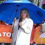 Dylan’s white rain coat on Today