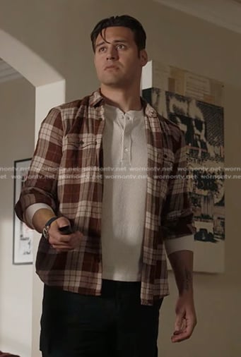 Eddie’s brown plaid shirt on 9-1-1