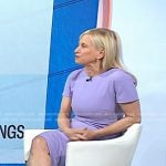 Dr. Elisa Port’s lilac short sleeve dress on Today