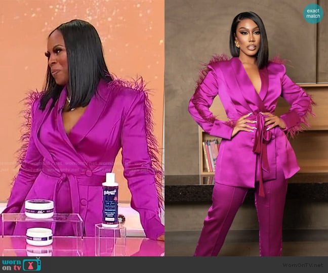 Ellae Lisque Success Stride Magenta Blazer Dress worn by Tiffany Rose Dean on Sherri