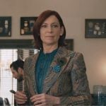Elsbeth’s paisley print blazer on Elsbeth
