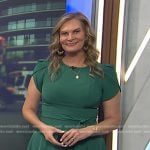 Emily’s green tie waist dress on Today