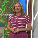 Emily West’s pink striped dress on Today