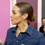 Emily’s denim jumpsuit on Access Hollywood
