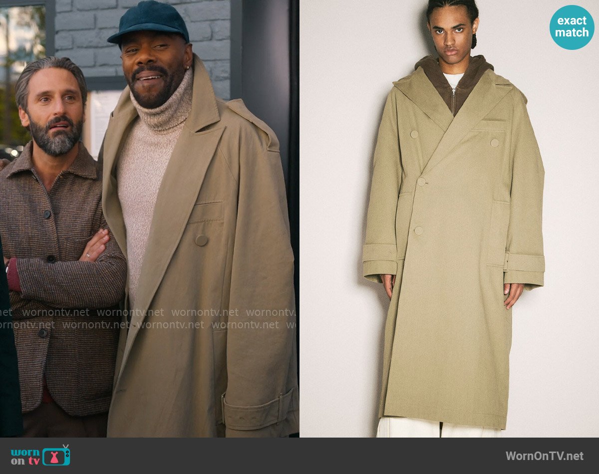 Entire Studios Canvas Trench Coat worn by Danny (Colman Domingo) on The Four Seasons