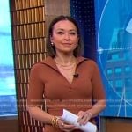 Eva’s brown polo dress on Good Morning America