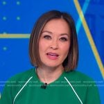 Eva’s green sweatshirt on Good Morning America