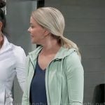 Felicia’s mint green jacket on General Hospital