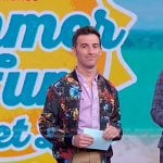 Will Ganss’ floral bomber jacket on Good Morning America