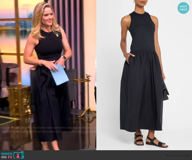 Frame Racer Tank Maxi Dress worn by Sara Haines on The View