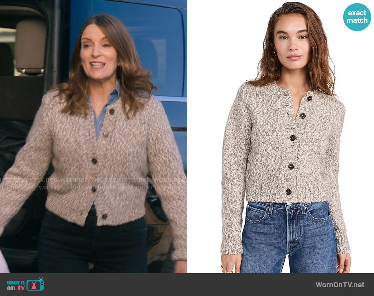 Kate’s brown marled cardigan on The Four Seasons