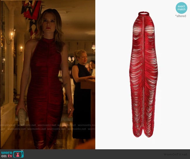 Francesca Miranda Solar Dress worn by Devon DeWitt (Meghann Fahy) on Sirens