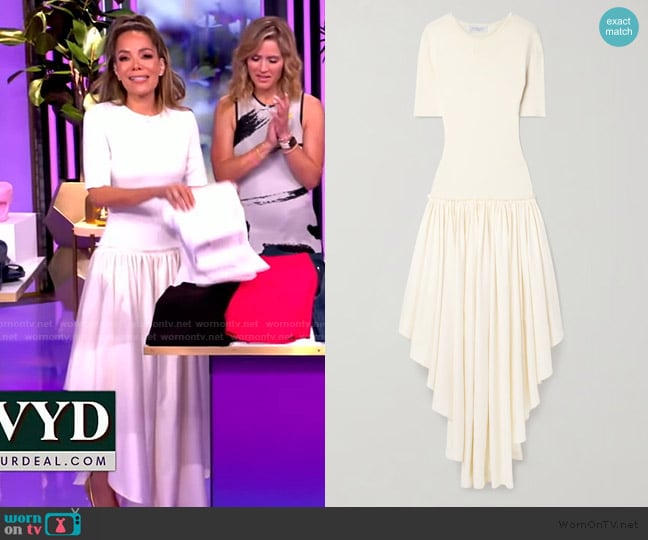 Gabriela Hearst Sirona wool, silk, and linen maxi dress worn by Sunny Hostin on The View