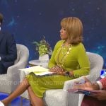 Gayle King’s green sweater dress on CBS Mornings