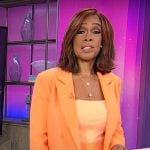 Gayle King’s orange suit on CBS Mornings