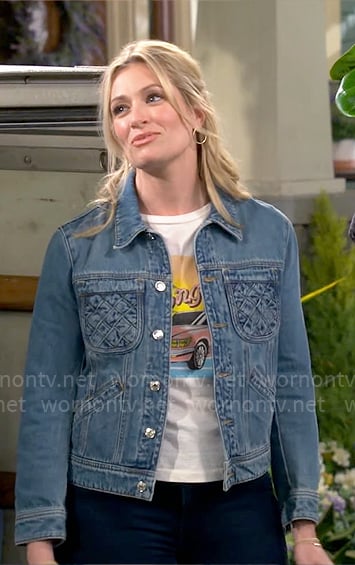 Gemma's denim jacket on The Neighborhood