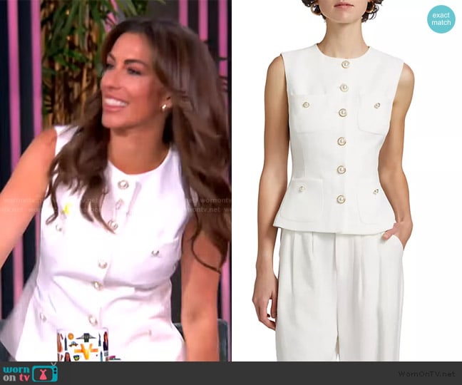 Generation Love Susanna Stretch Crepe Vest worn by Alyssa Farah Griffin on The View