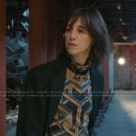 Genevieve’s geometric print top on Etoile