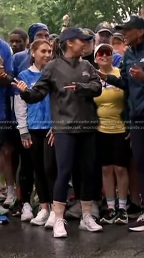 Ginger's white sneakers on Good Morning America