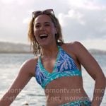 Ginny’s blue printed bikini on The Four Seasons