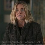 Ginny’s herringbone coat on The Four Seasons