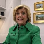 Anne Thompson’s green jacket on Today